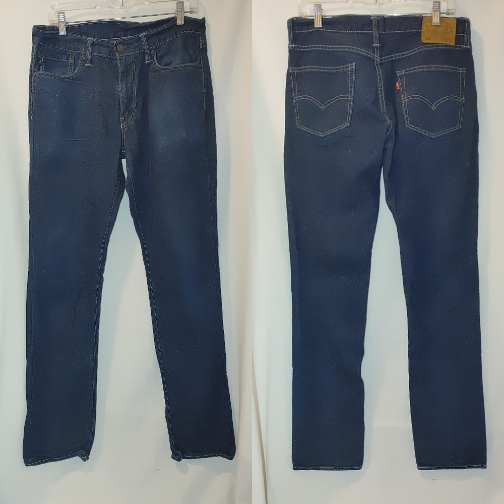 Levi's 511 Jeans Slim Fit Straight Light‎ Cotton Speckled Wash 33 x 34 Retro